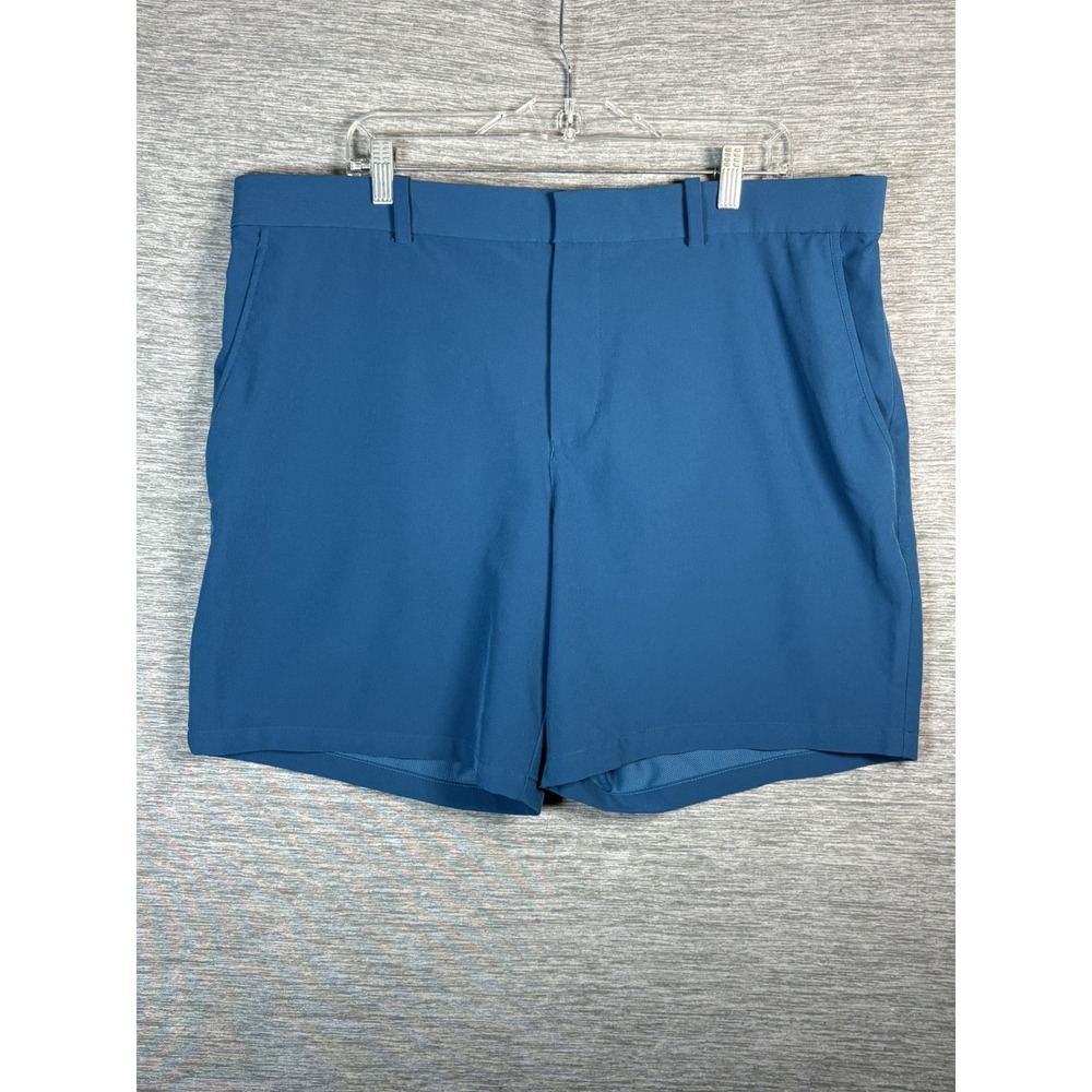 Nike Dri-FIT Hybrid 10.5" Golf Shorts Mens 40 Marina Blue Teal Flat Front Casual
